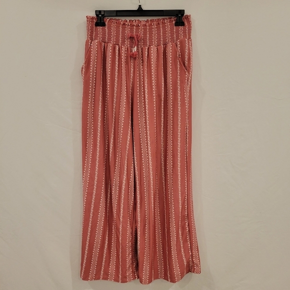 Derek Heart Girls Floral Pull On Flare Leg Pants size 16 - Picture 1 of 4
